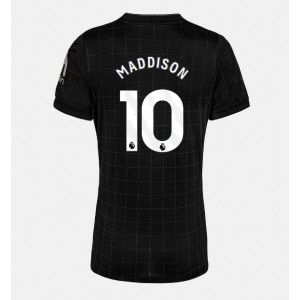 Tottenham Hotspur James Maddison #10 Jalkapallovaatteet Naisten Vieraspaita 2025-26 Lyhythihainen